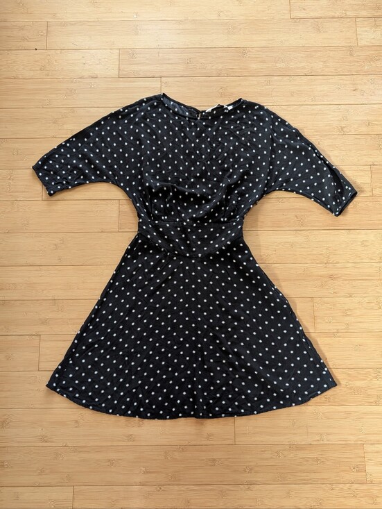 & Other Stories Dresses & Skirts - & Other Stories Black Starburst Dolman Sleeve Mini Dress